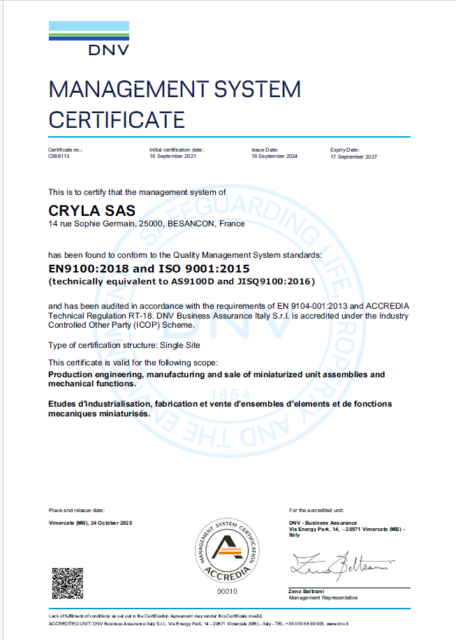 Cryla — EN 9100